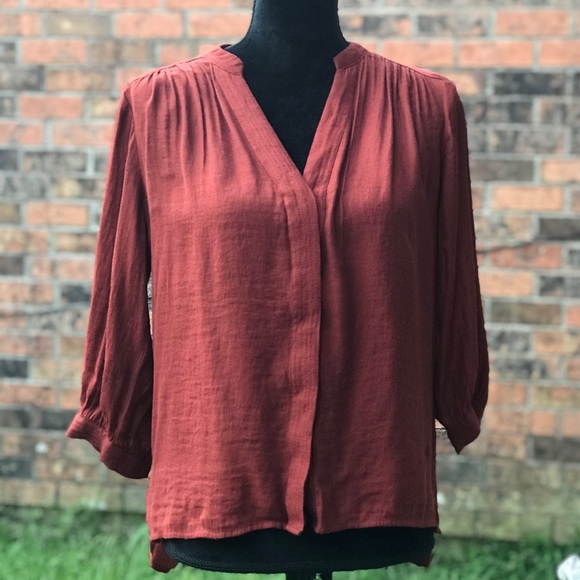 H&M Tops - 5/$25 H&M Linen Style Button-down 3/4 Sleeve